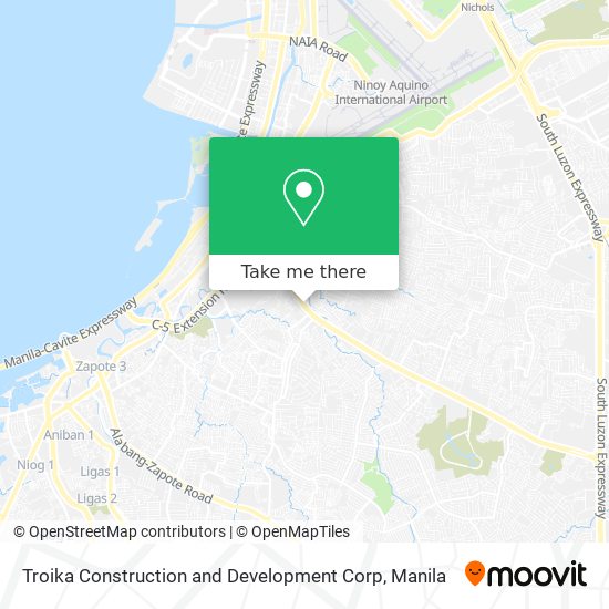 Troika Construction and Development Corp map