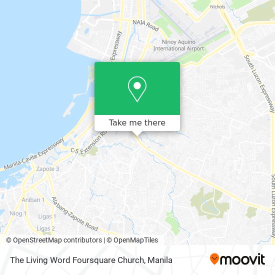 The Living Word Foursquare Church map