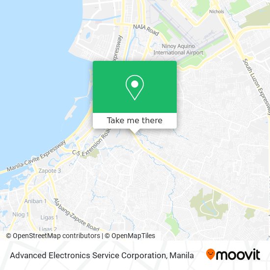 Advanced Electronics Service Corporation map