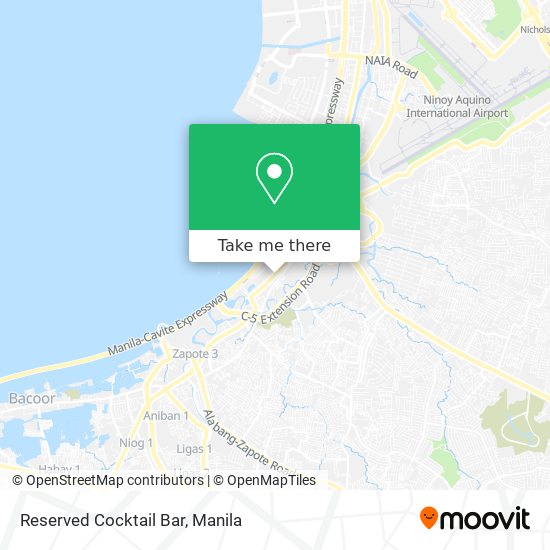 Reserved Cocktail Bar map