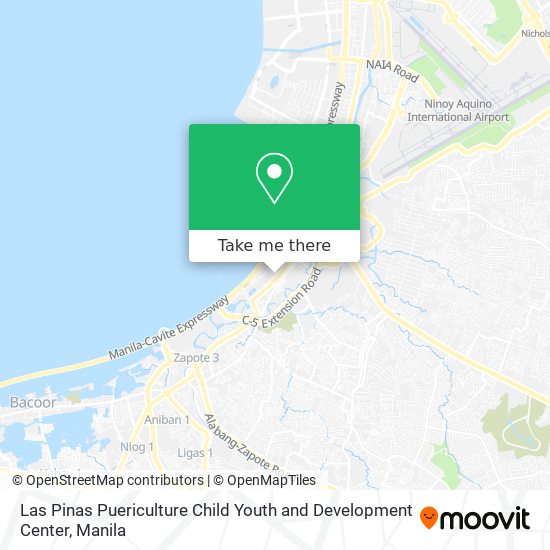 Las Pinas Puericulture Child Youth and Development Center map