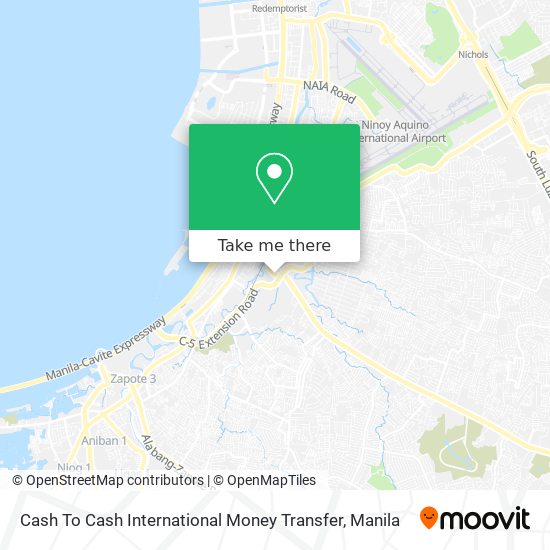 Cash To Cash International Money Transfer map