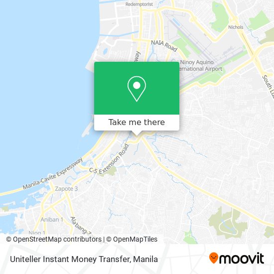 Uniteller Instant Money Transfer map