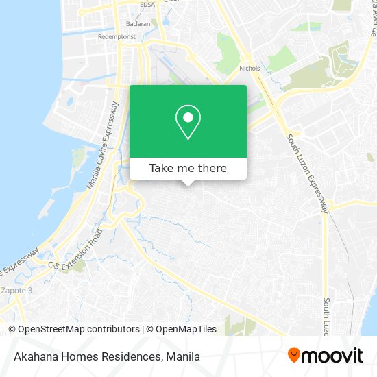 Akahana Homes Residences map