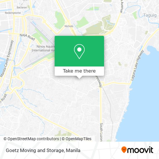 Goetz Moving and Storage map