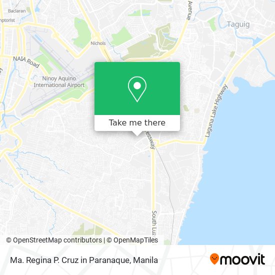 Ma. Regina P. Cruz in Paranaque map