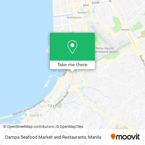 Dampa Seafood Market and Restaurants map
