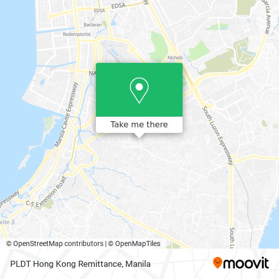 PLDT Hong Kong Remittance map