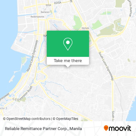 Reliable Remittance Partner Corp. map
