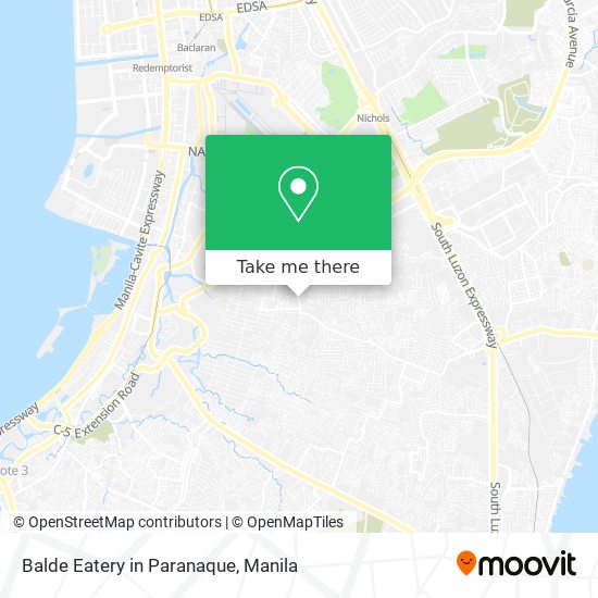 Balde Eatery in Paranaque map