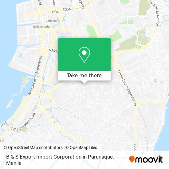 B & S Export Import Corporation in Paranaque map