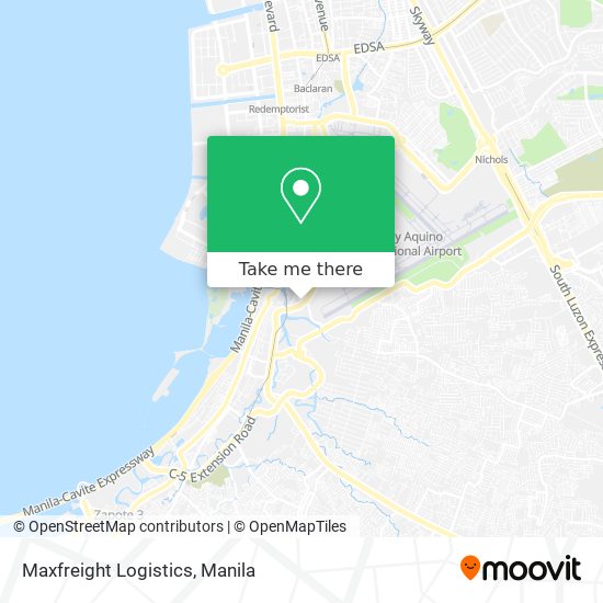 Maxfreight Logistics map