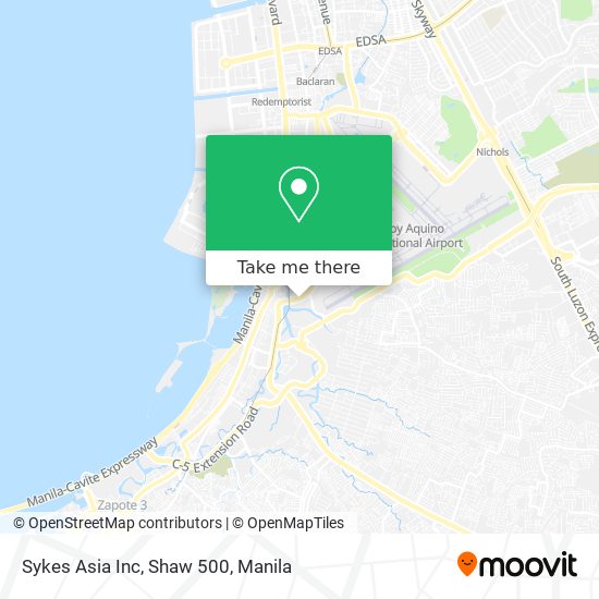 Sykes Asia Inc, Shaw 500 map