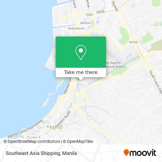Southeast Asia Shipping map