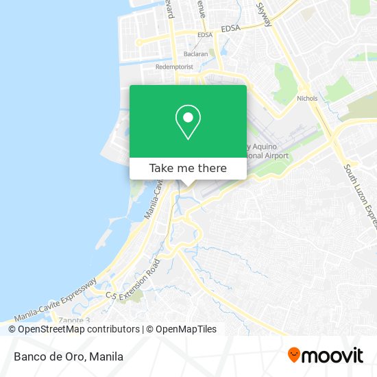 Banco de Oro map