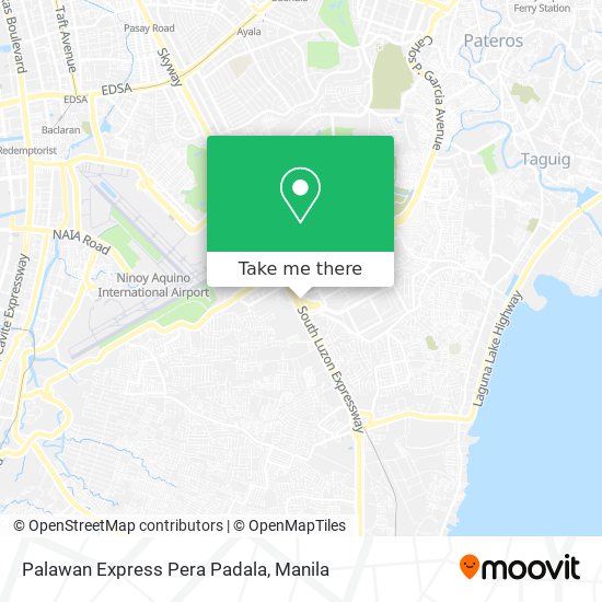 Palawan Express Pera Padala map