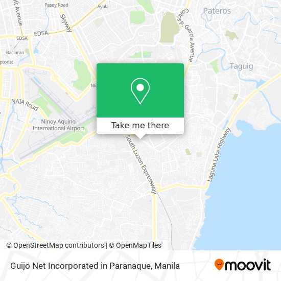 Guijo Net Incorporated in Paranaque map