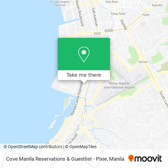 Cove Manila Reservations & Guestlist - Pixie map