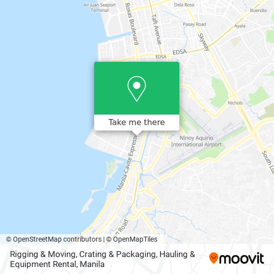 Rigging & Moving, Crating & Packaging, Hauling & Equipment Rental map