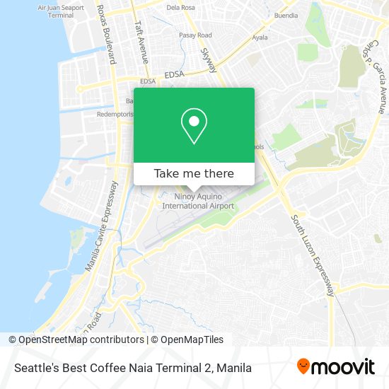 Seattle's Best Coffee Naia Terminal 2 map