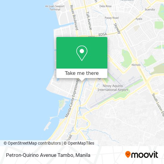 Petron-Quirino Avenue Tambo map