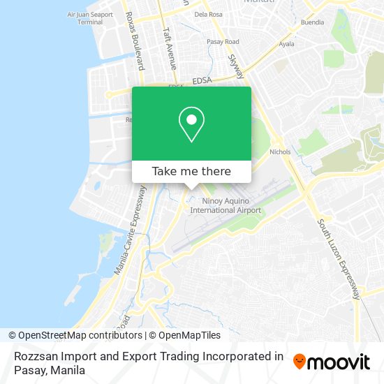 Rozzsan Import and Export Trading Incorporated in Pasay map