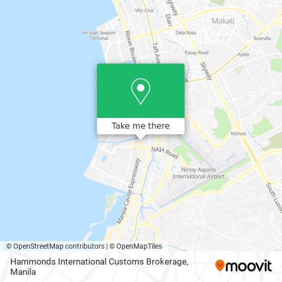 Hammonds International Customs Brokerage map