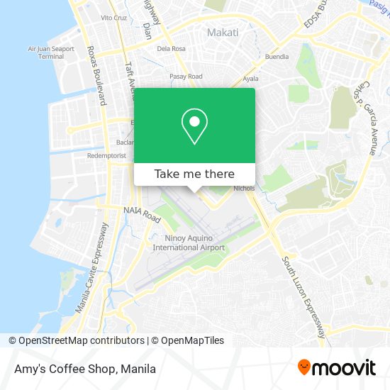 Amy's Coffee Shop map