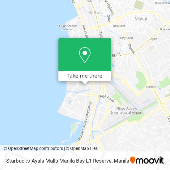 Starbucks-Ayala Malls Manila Bay L1 Reserve map
