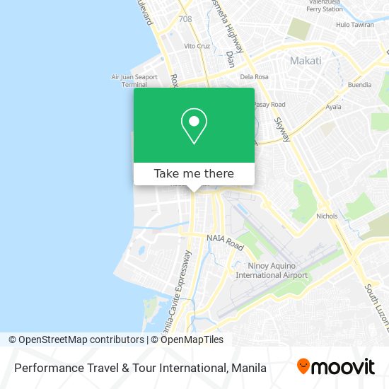 Performance Travel & Tour International map