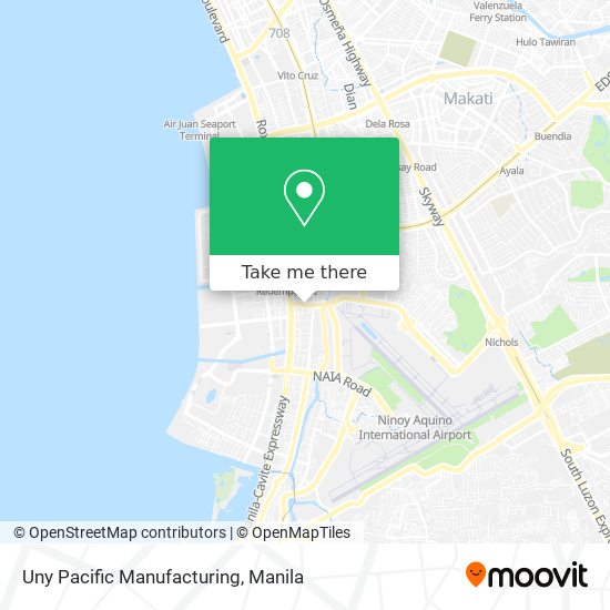 Uny Pacific Manufacturing map