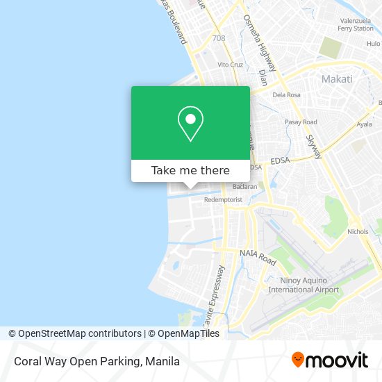 Coral Way Open Parking map