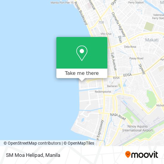 SM Moa Helipad map