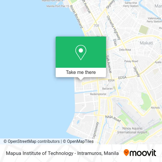 Mapua Institute of Technology - Intramuros map