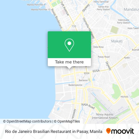 Rio de Janeiro Brasilian Restaurant in Pasay map