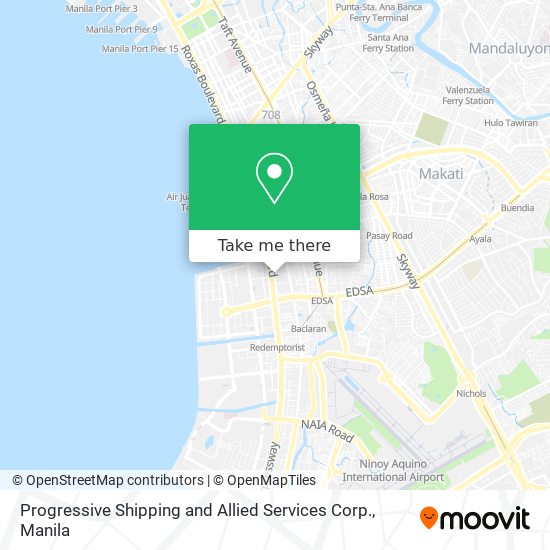 Progressive Shipping and Allied Services Corp. map