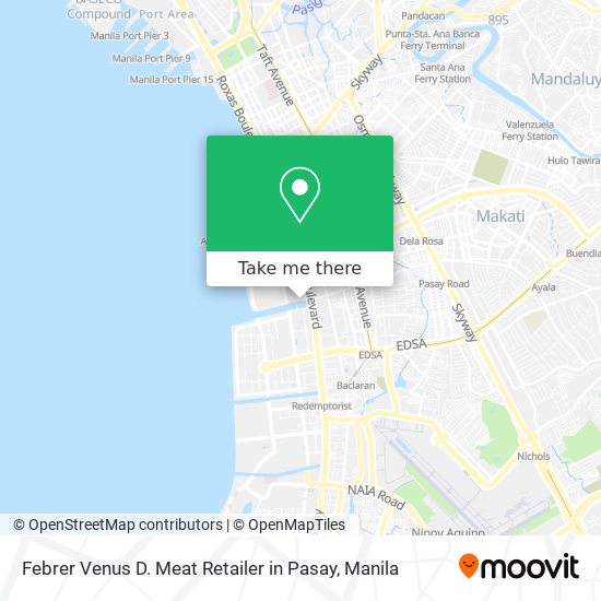 Febrer Venus D. Meat Retailer in Pasay map
