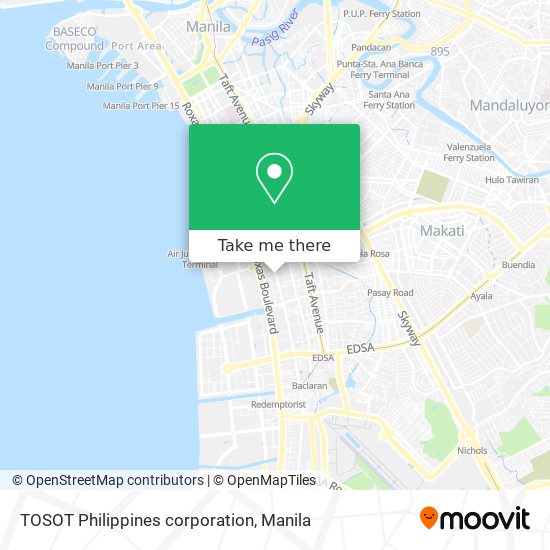TOSOT Philippines corporation map