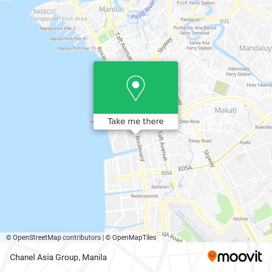 Chanel Asia Group map