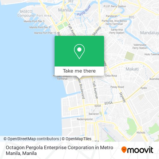 Octagon Pergola Enterprise Corporation in Metro Manila map