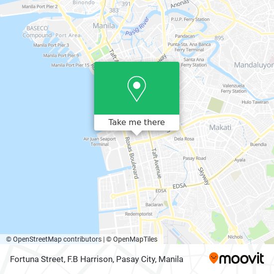 Fortuna Street, F.B Harrison, Pasay City map