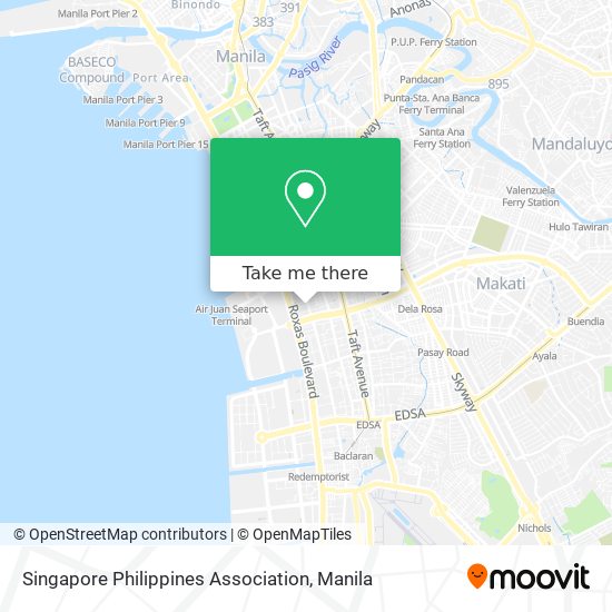 Singapore Philippines Association map