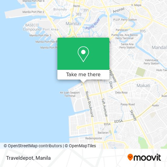 Traveldepot map