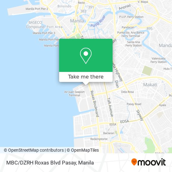 MBC/DZRH Roxas Blvd Pasay map