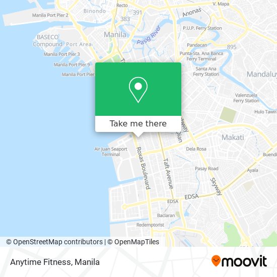 Anytime Fitness map