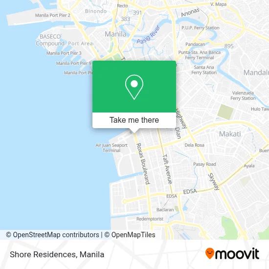 Shore Residences map