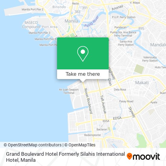 Grand Boulevard Hotel Formerly Silahis International Hotel map