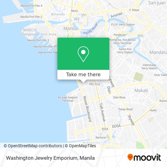 Washington Jewelry Emporium map