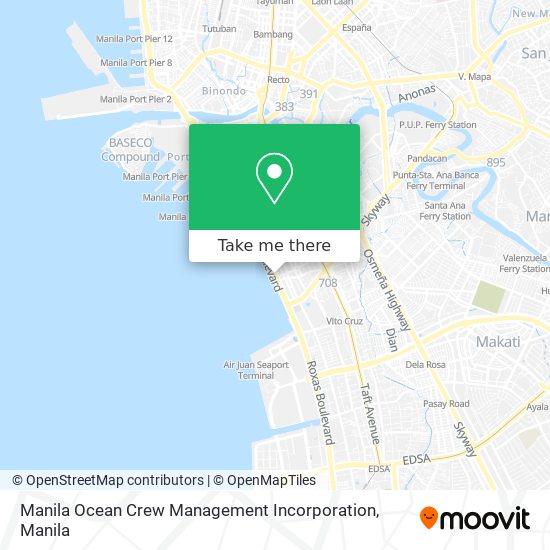 Manila Ocean Crew Management Incorporation map