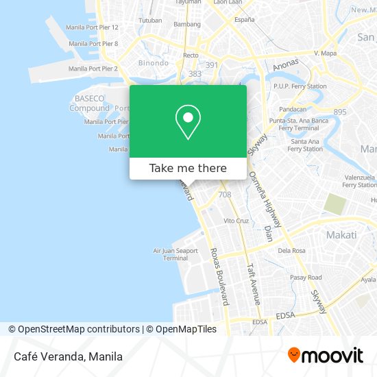 Café Veranda map
